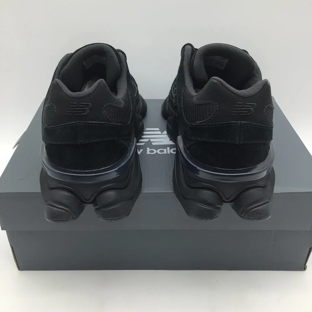 New Balance 9060 Triple Black Mens Size 12 Athletic Sneakers U9060BPM NEW